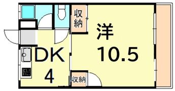武庫之荘マンションの間取り画像