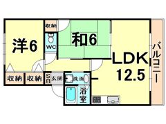 アンソレイエIZUMIの間取り画像