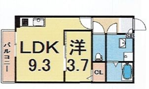 プランタン尼崎の間取り画像