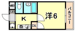 中央マンションの間取り画像