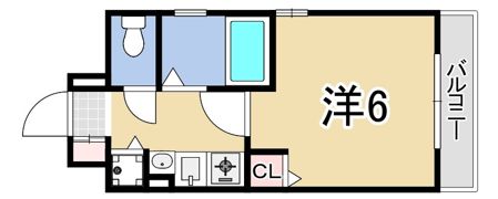 エステムコート神戸・県庁前2の間取り画像