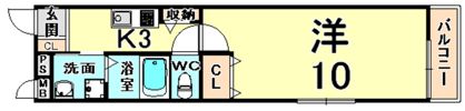 フジパレス御園の間取り画像