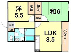 コンフォート西夙川の間取り画像