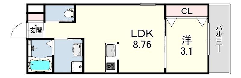 近くのローソン 尼崎次屋一丁目店まで140m（徒歩2分）