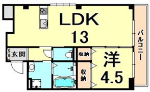 グランツ鳴尾の間取り画像
