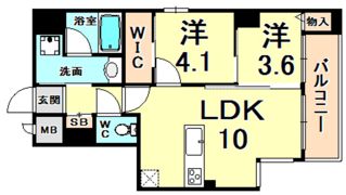 KSMレジデンス西宮の間取り画像