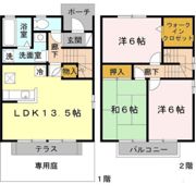 ブルースカイFの間取り画像