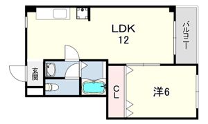 フォルトゥーナRITZ舞子坂2の間取り画像