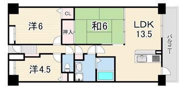 コスモ西明石の間取り画像