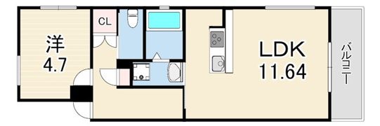 コティ垂水の間取り画像