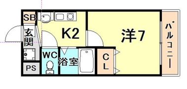 グランデ・アステール芦屋の間取り画像