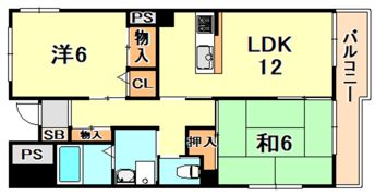 CASAベラヴィスタ福田の間取り画像