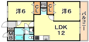 ラムール星陵台の間取り画像