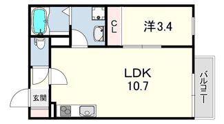 リブレメゾン東鳴尾1の間取り画像