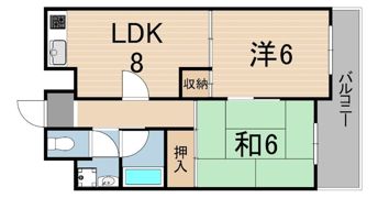 フリーデ立花の間取り画像