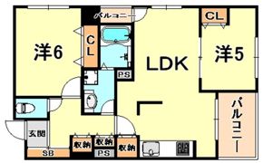 ベーネ六甲の間取り画像