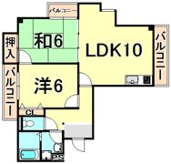 ルー・エーベル常光寺壱番館の間取り画像