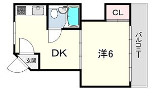 ハイツ桜ヶ丘2の間取り画像