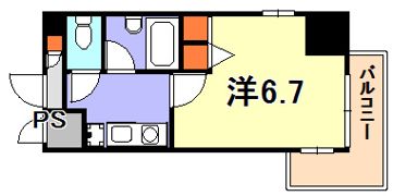 メゾン・ド・ソレイユ三宮の間取り画像
