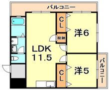 コーポ森本の間取り画像