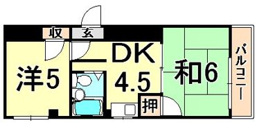 ナルディス尼崎の間取り画像