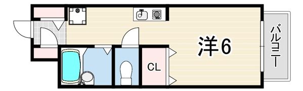 フレール六甲の間取り画像