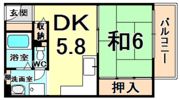 ループ若草の間取り画像