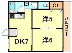 森本マンションの間取り画像