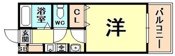 ステラハウス4-1000の間取り画像