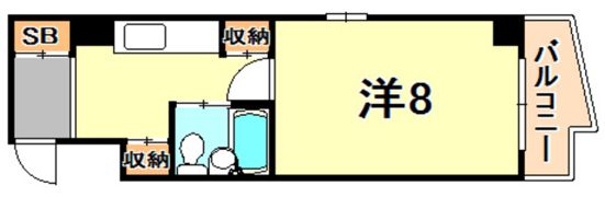 レジデンスナガサワの間取り画像