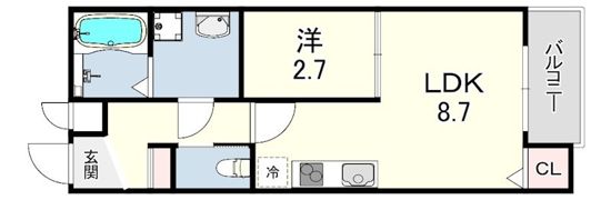 CROUD立花の間取り画像