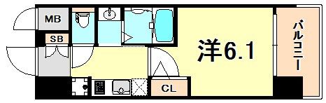 エステムコート三宮EAST4ザ・フロントの間取り画像