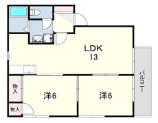 グランドライフ芦屋三条の間取り画像