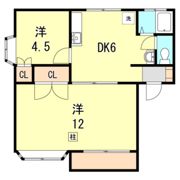 ヴィレッジコート山手A棟の間取り画像
