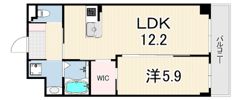 レアグランツ東難波 1の間取り画像