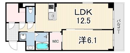 レアグランツ東難波 1の間取り画像