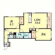 ローズヴィラ甲東園の間取り画像