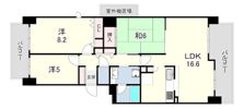 RICウエストコート7番街5番館B棟の間取り画像