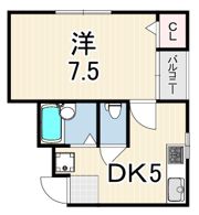 プランドール大久保の間取り画像