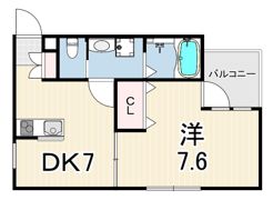 MEILLEUR稲葉荘の間取り画像