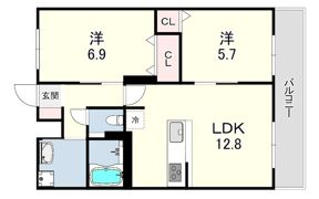 DOMINGO甲東園の間取り画像
