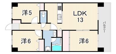 ローランド甲子園の間取り画像