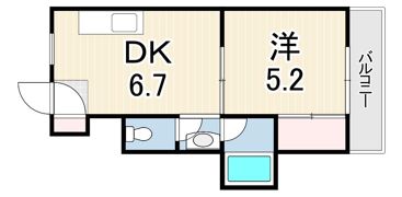 ルワージュ立花の間取り画像