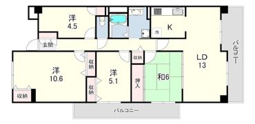 朝霧パークホームズの間取り画像