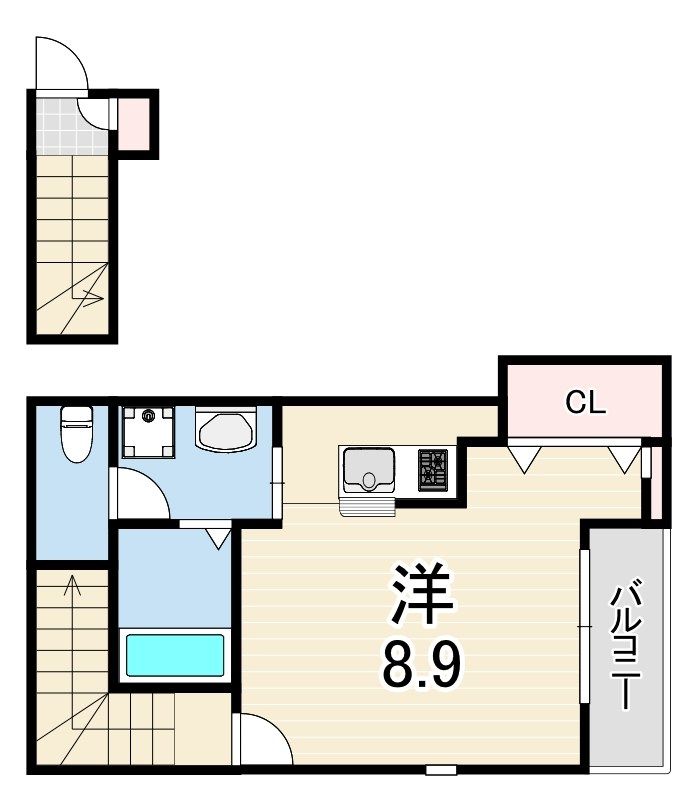 近くのローソン 上ヶ原二番町店まで419m（徒歩6分）