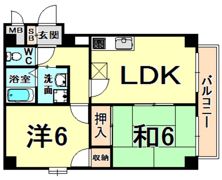 南川端マンションの間取り画像