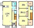 ドミール芦屋の間取り画像