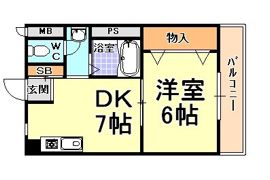ミレニアム芦屋の間取り画像