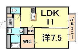 フレッツァ西宮堤町の間取り画像