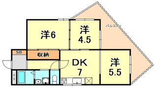 コムーネ本山の間取り画像